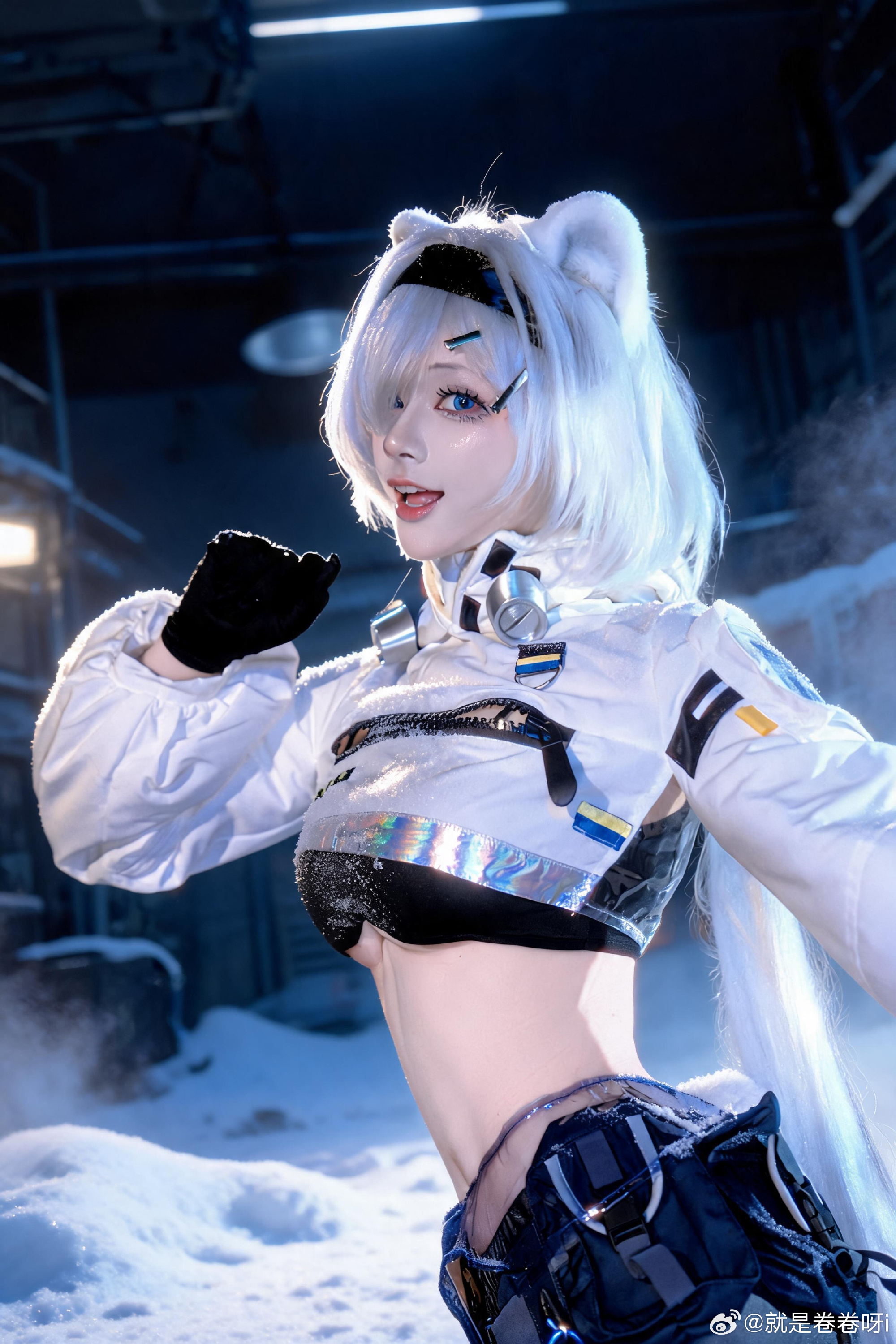 明日方舟 冰雪里的软萌熊崽🐻@就是卷卷呀i -cosplay-第3张