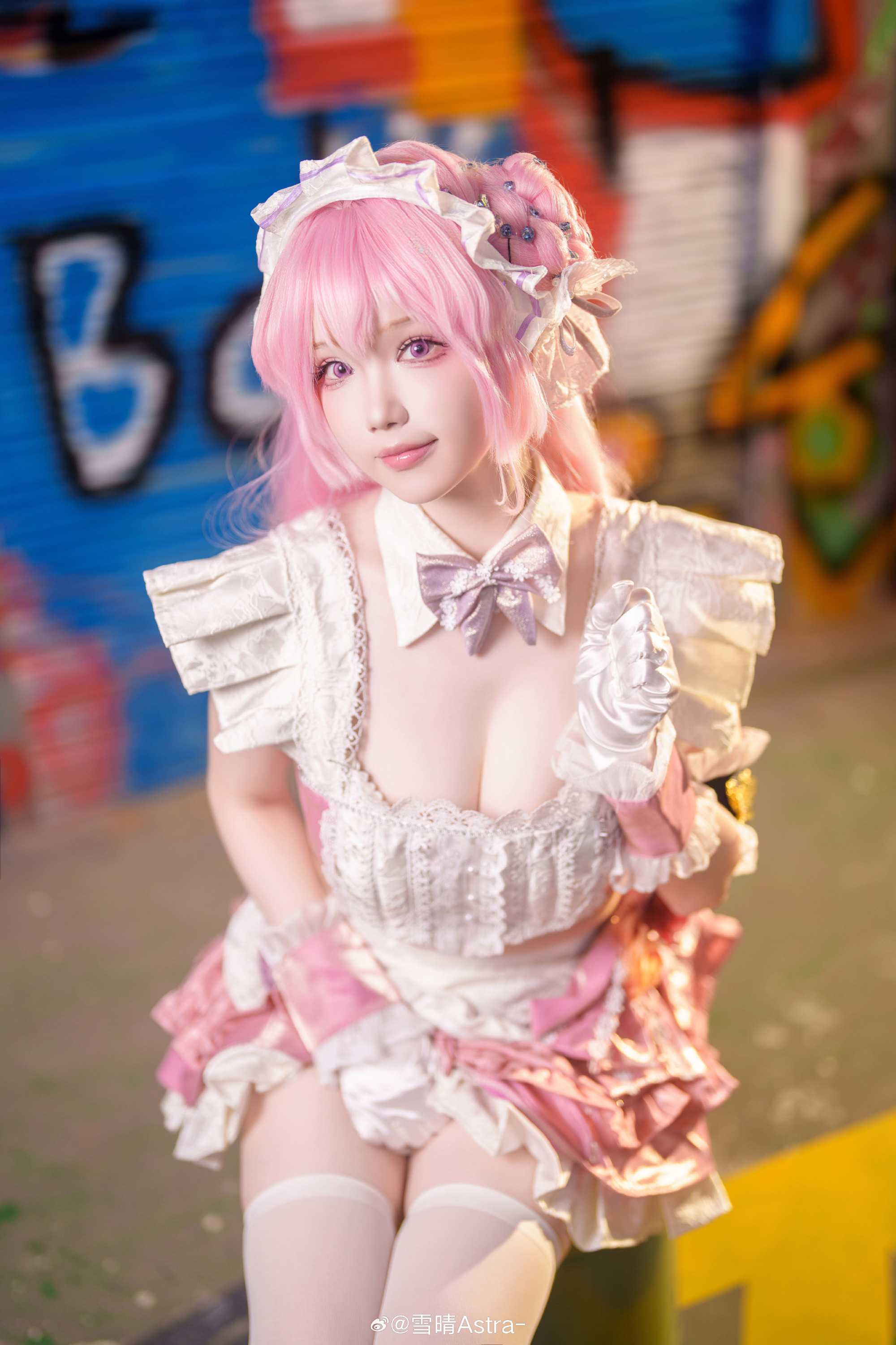 图片[1]-cosplay Nikke:胜利女神 桃乐丝女仆@雪晴Astra--米哈社