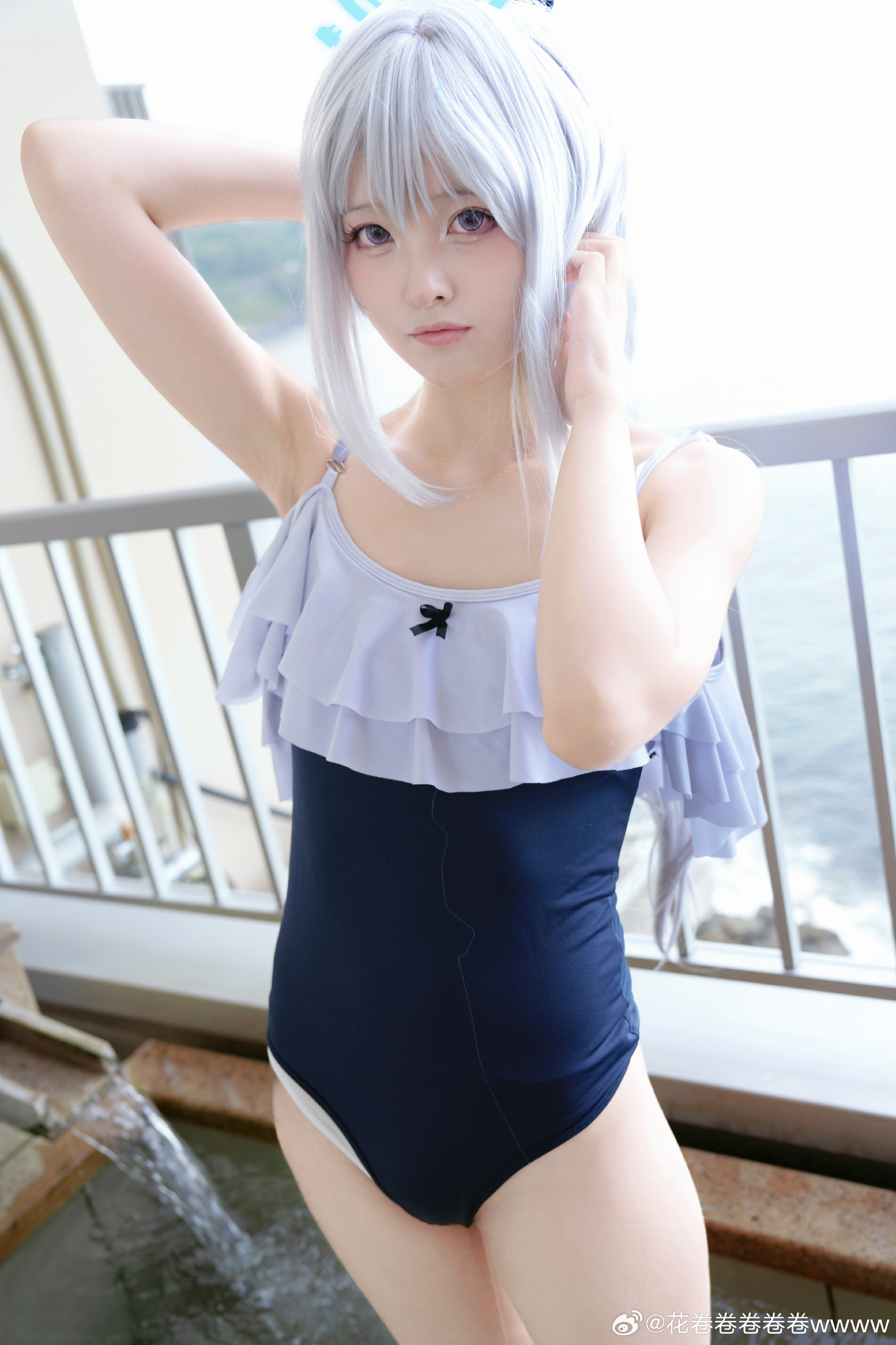 COSPLAY 能和我………一直在一起吗？ 蔚蓝档案 月雪宫子@花卷卷卷卷卷wwww COSPLAY-第9张