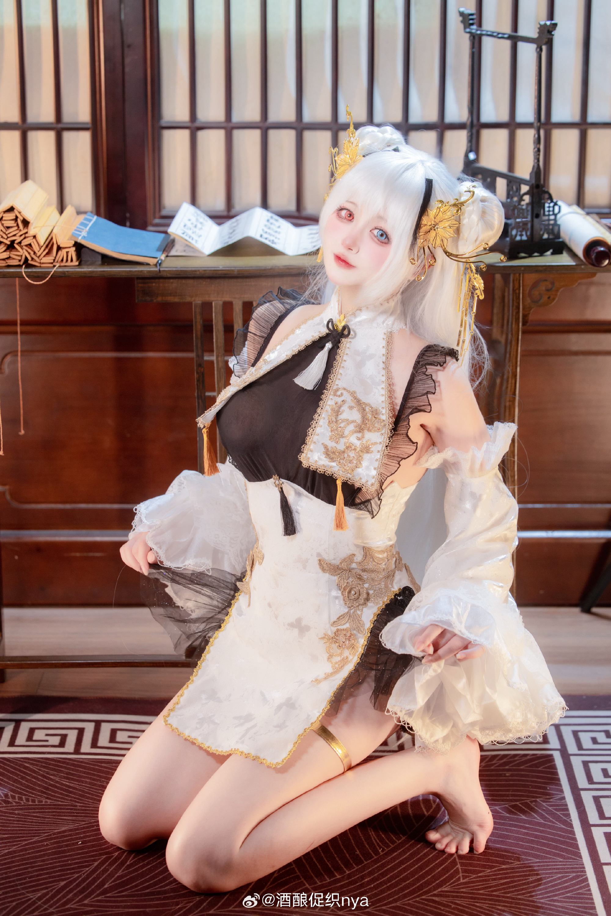 COSPLAY 碧蓝航线 埃尔宾旗袍 春灯佳人@酒酿促织nya COSPLAY-第9张