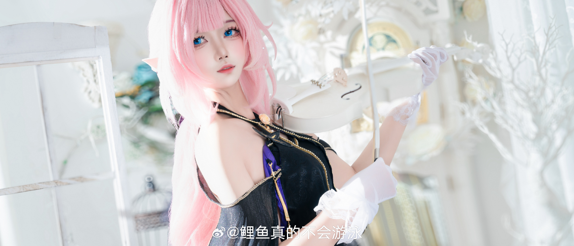 cosplay 醒一醒啦～ 这可不是在做梦哦～♪ 爱莉希雅 创忆之境@鲤鱼真的不会游泳 COSPLAY-第4张