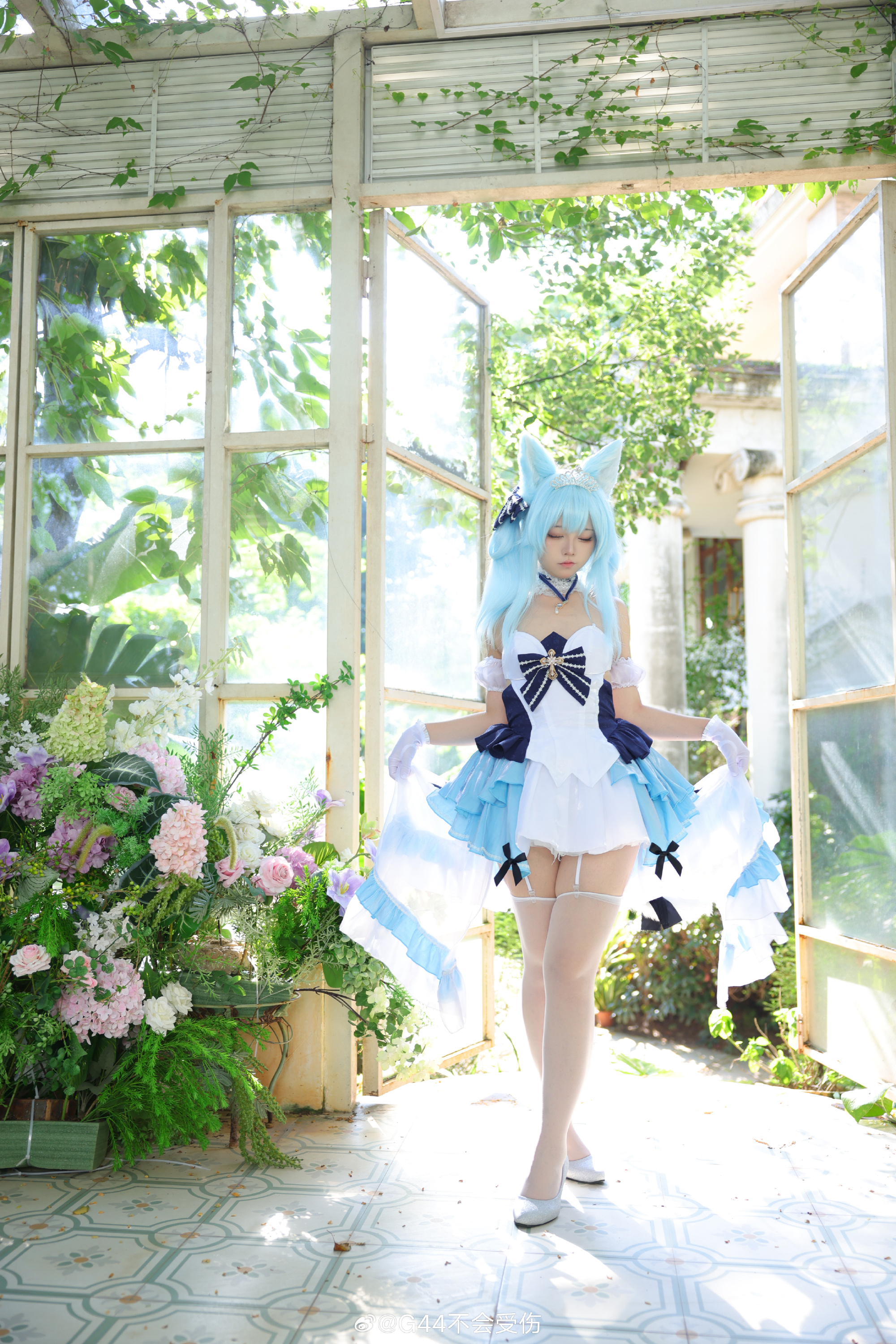 cosplay 指挥官，抱歉，这个时间让您过来……能帮我看看这身礼服合身吗？ 碧蓝航线@G44不会受伤 COSPLAY-第14张