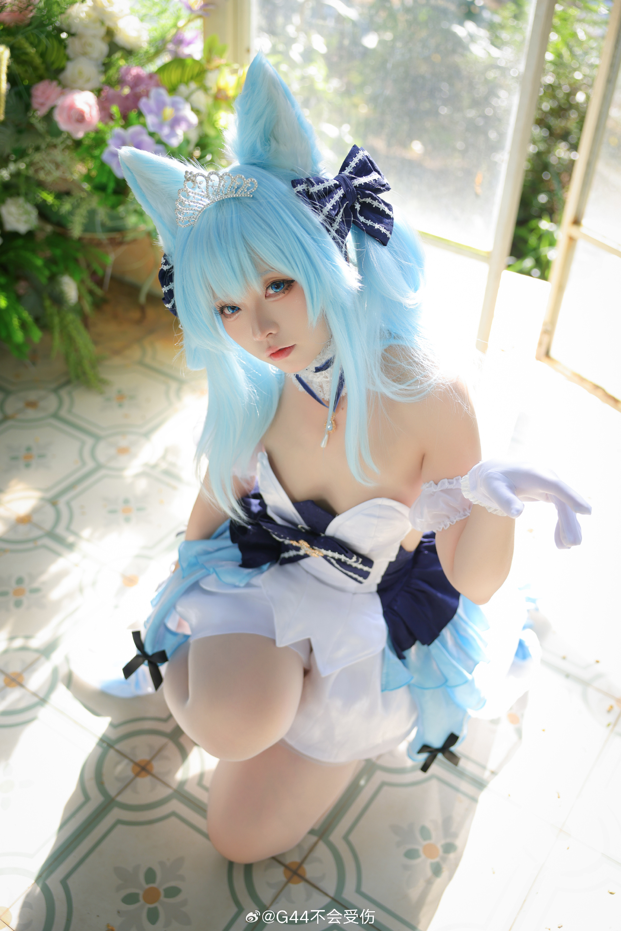 图片[1]-cosplay 指挥官，抱歉，这个时间让您过来……能帮我看看这身礼服合身吗？ 碧蓝航线@G44不会受伤-米哈社