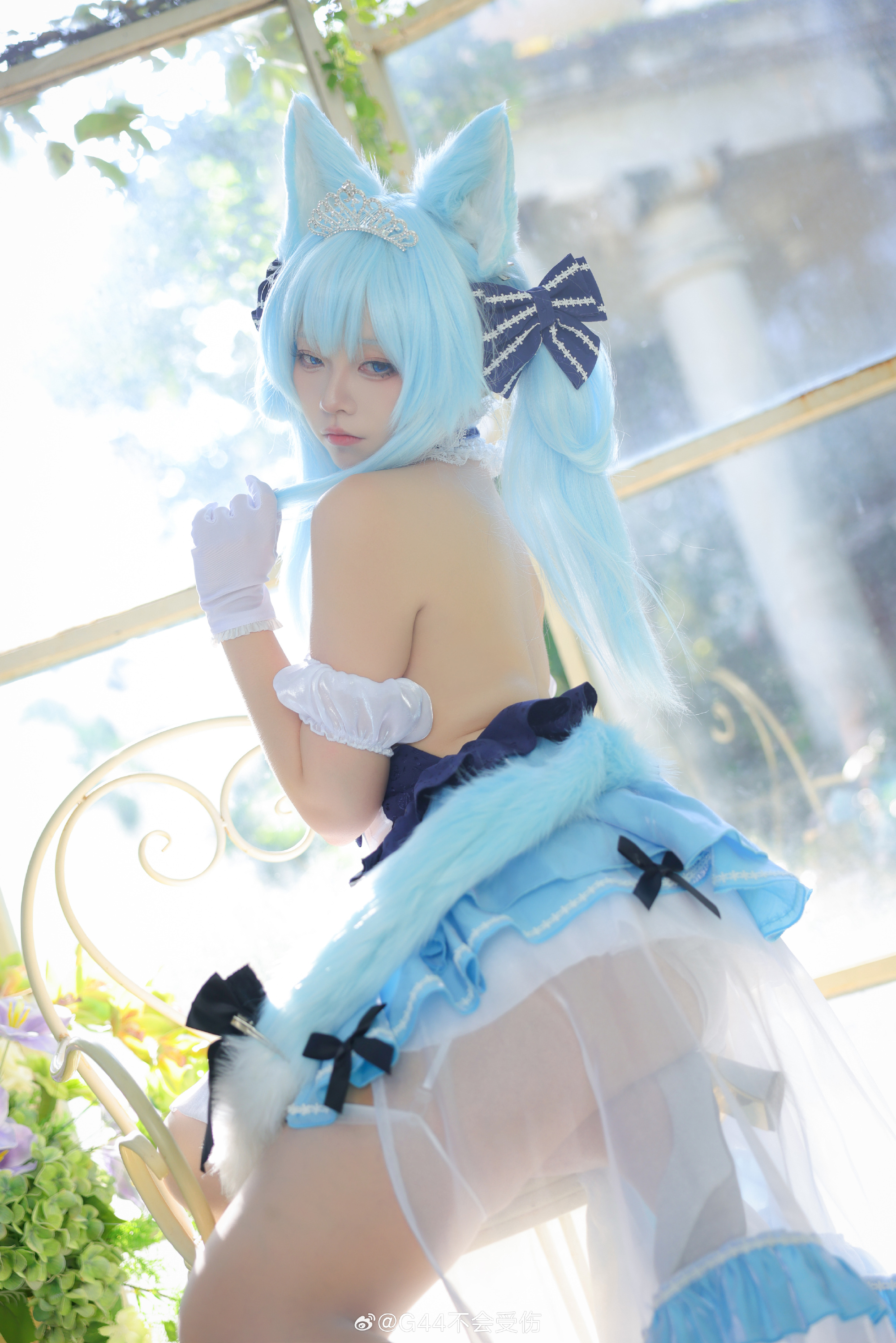 cosplay 指挥官，抱歉，这个时间让您过来……能帮我看看这身礼服合身吗？ 碧蓝航线@G44不会受伤 COSPLAY-第13张
