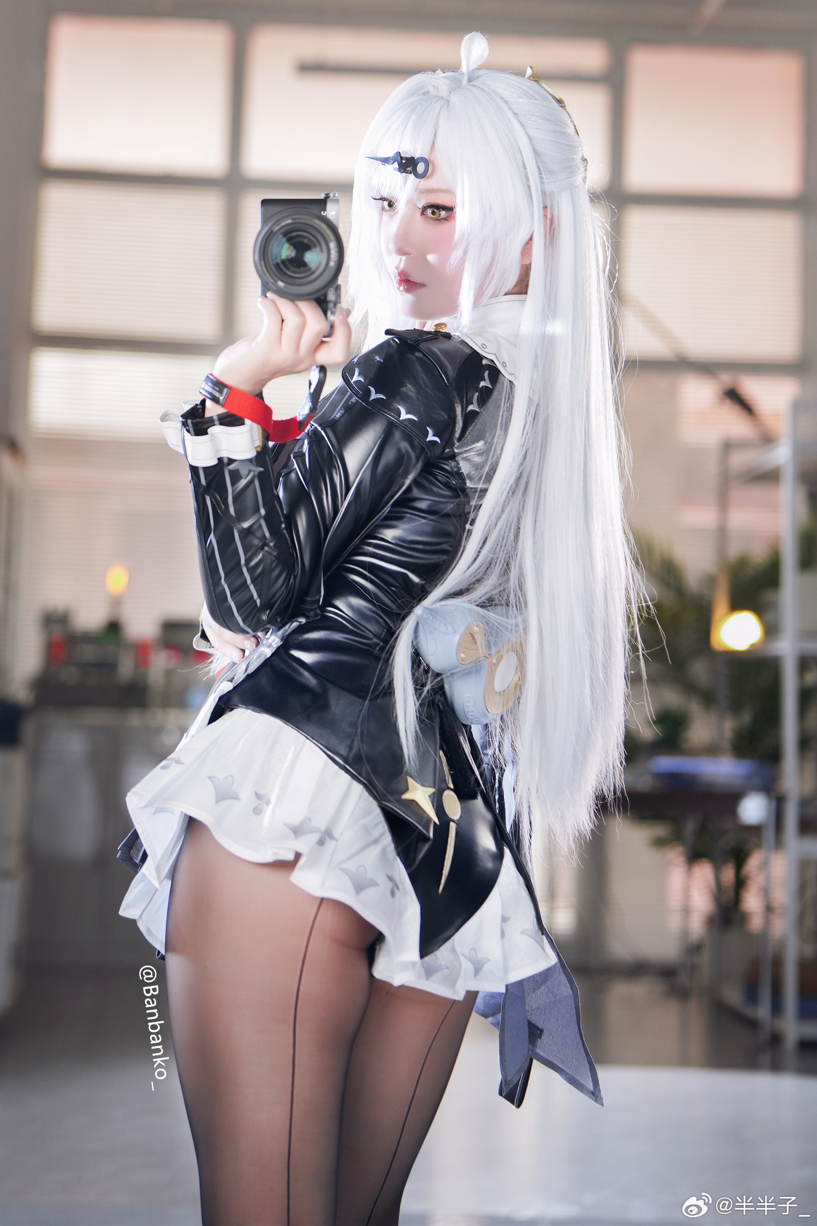 图片[5]-cosplay 仪玄师傅自拍来啦~！🖤@半半子_-米哈社