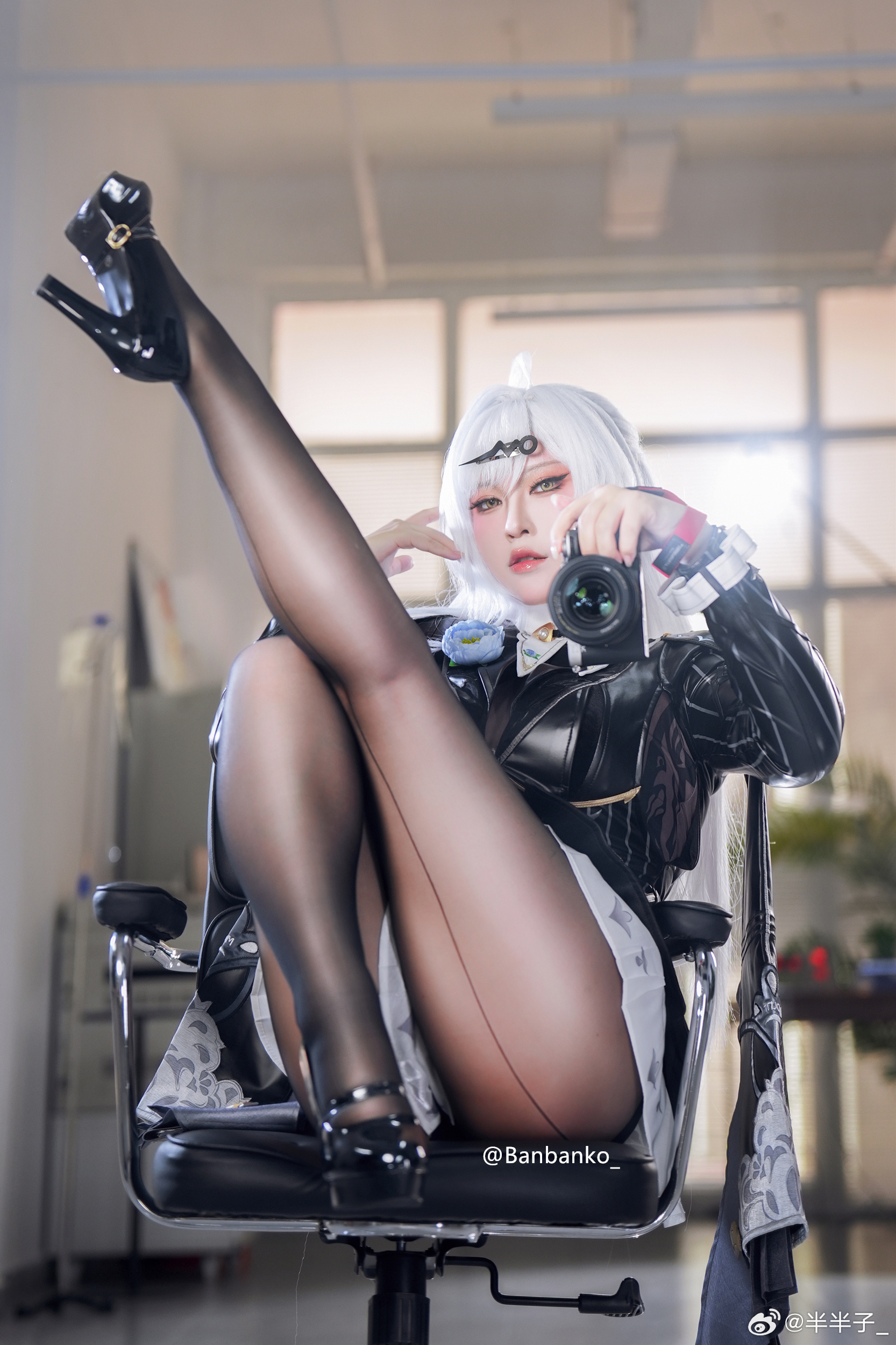 图片[6]-cosplay 仪玄师傅自拍来啦~！🖤@半半子_-米哈社