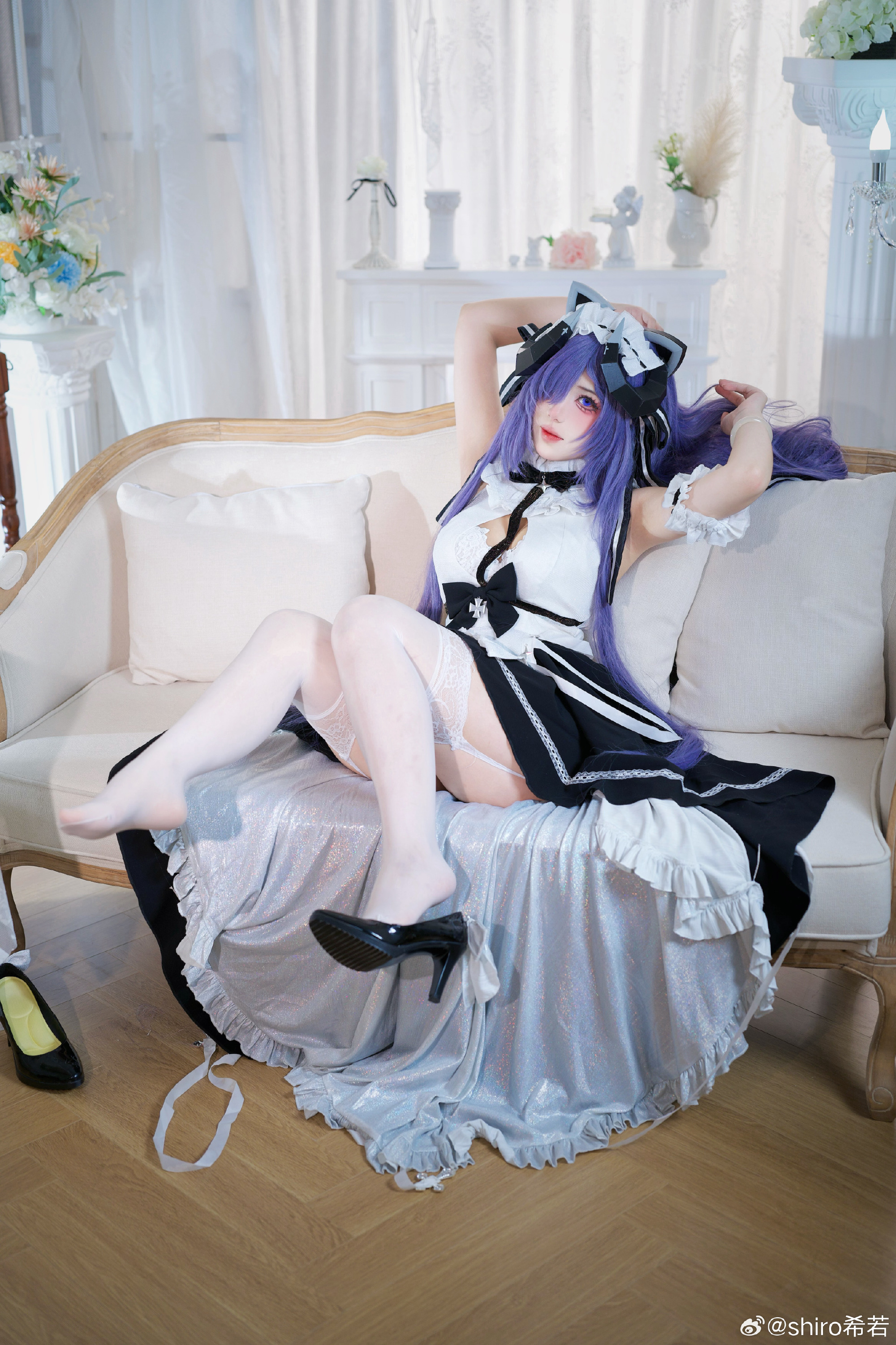 cosplay 碧蓝航线 奥古斯特 女仆魔女@shiro希若 COSPLAY-第5张