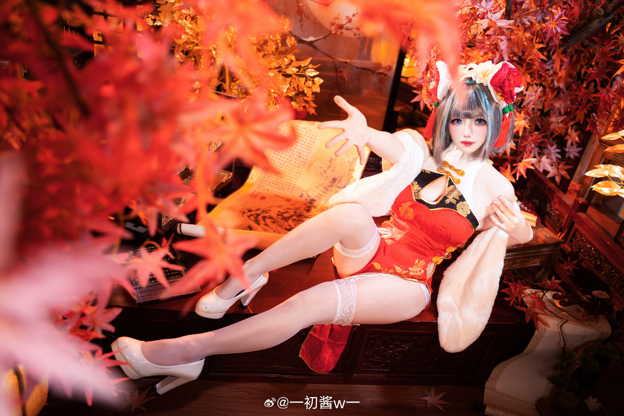 COSPLAY 恭喜发财喵🐱 碧蓝航线 柴郡@一初酱w一 COSPLAY-第2张