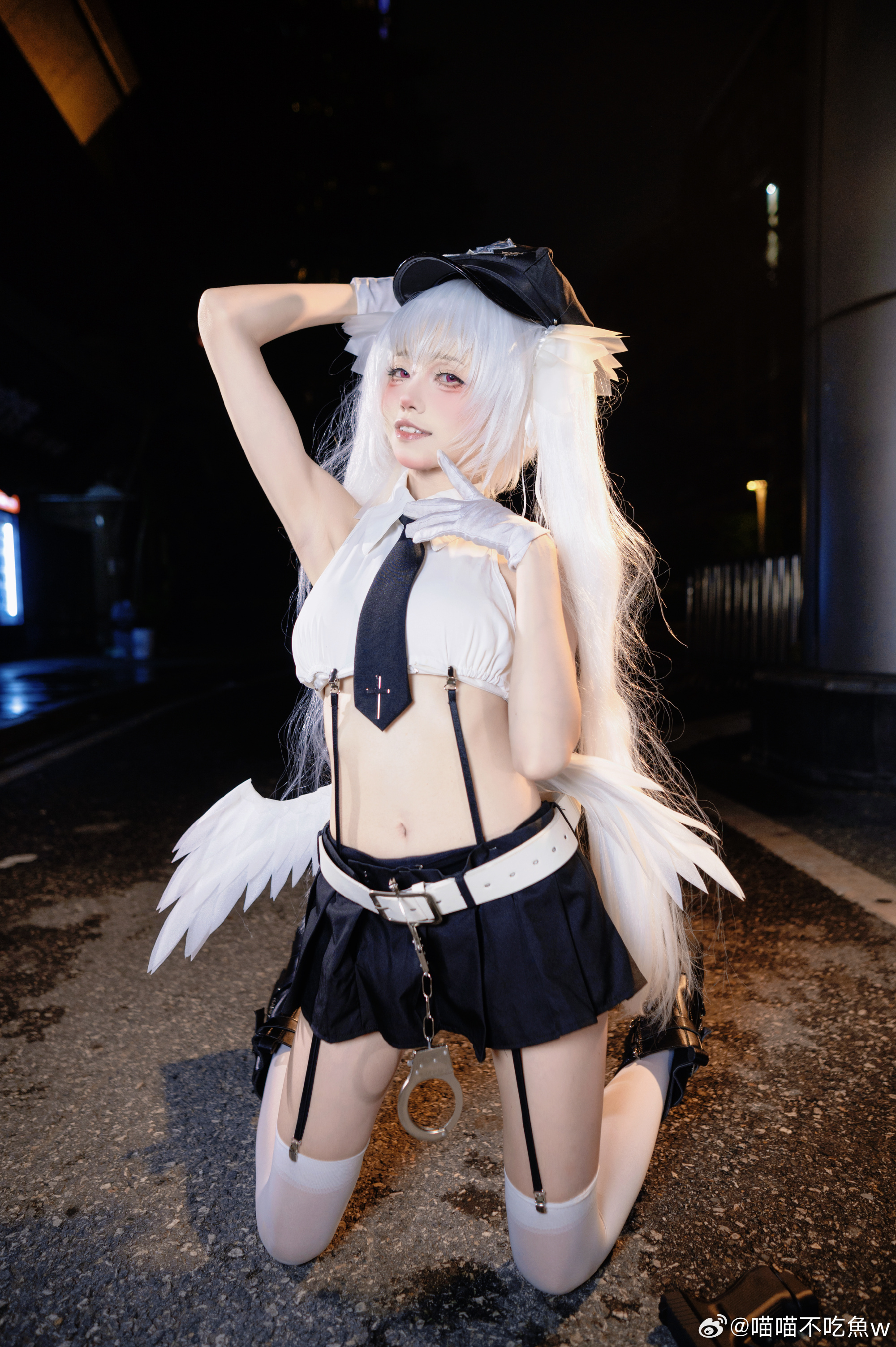 图片[1]-cosplay 喜欢萝莉的都拷走 天使女警@喵喵不吃魚w-米哈社