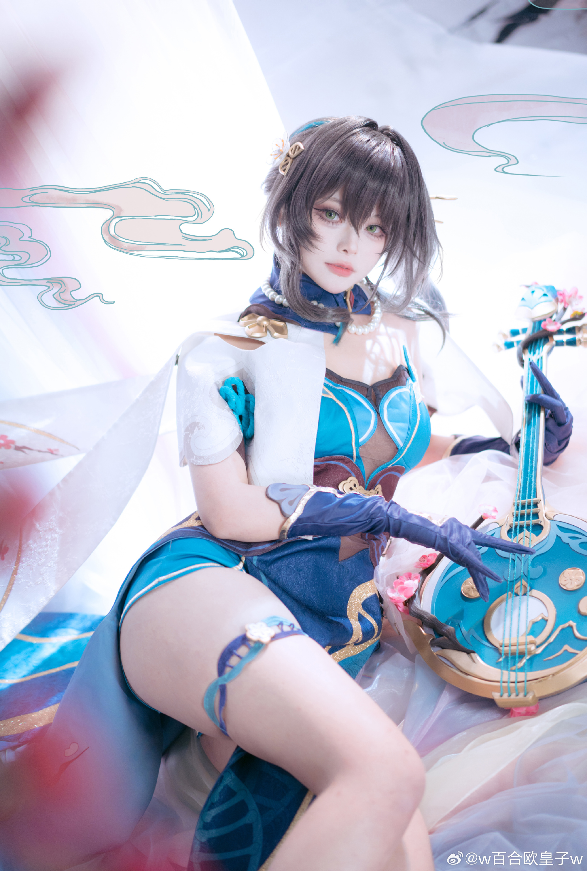 cosplay 她抹去一指琼绸碎玉，冰雪玎玲 崩坏:星穹铁道 阮梅@w百合欧皇子w COSPLAY-第13张