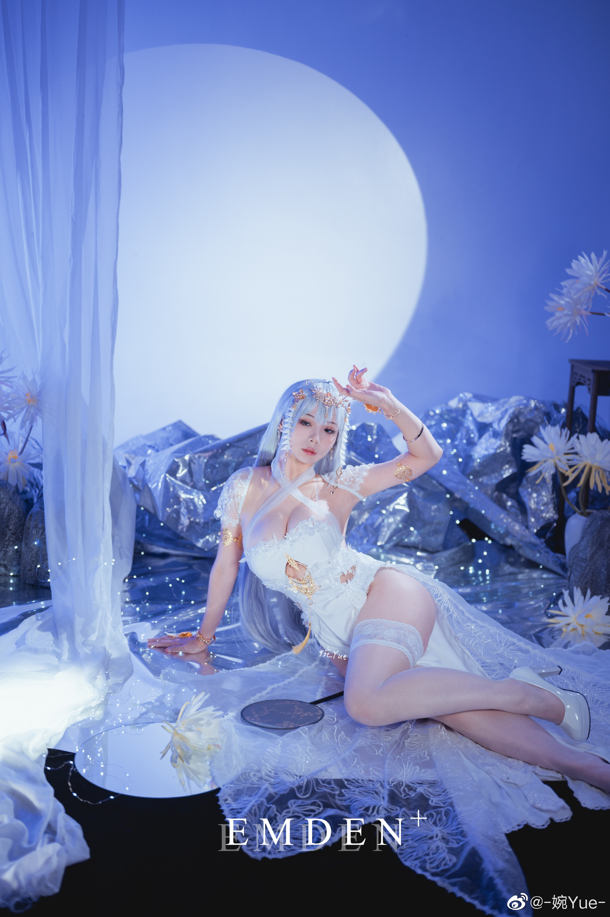 碧蓝航线 cos埃姆登 白-婉Yue- 黑@Fukurou_梟