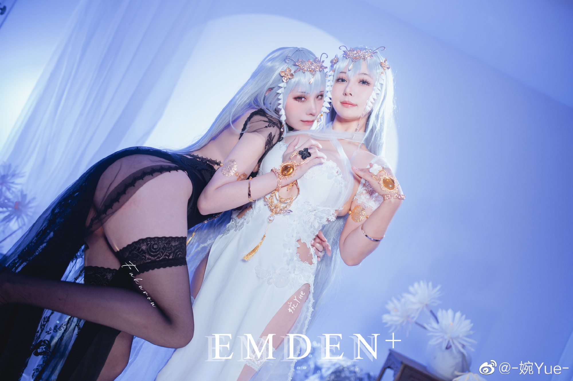 碧蓝航线 cos埃姆登 白-婉Yue- 黑@Fukurou_梟