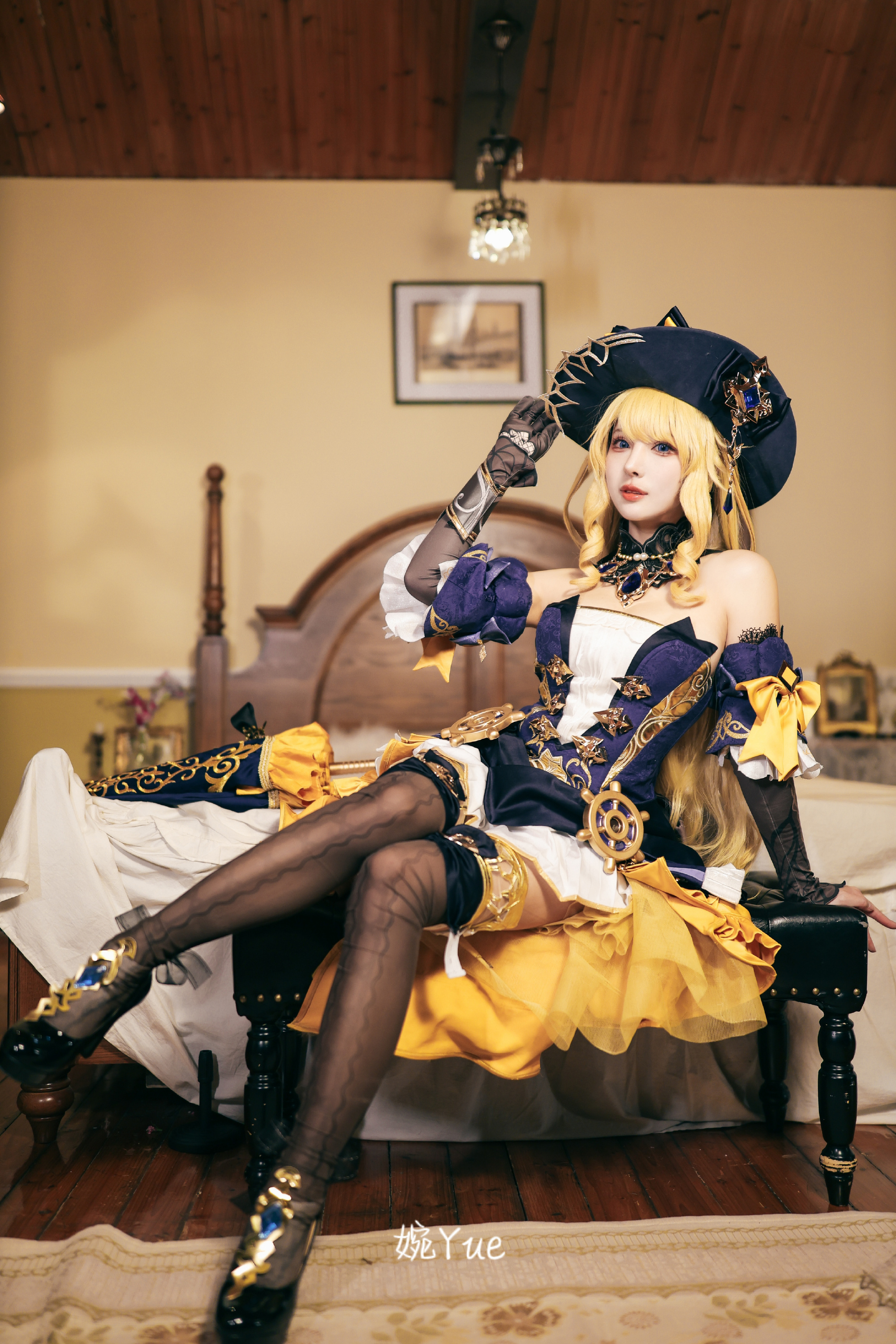 COSPLAY 原神 娜维娅cos@-婉Yue-目标减到99斤 COSPLAY-第3张