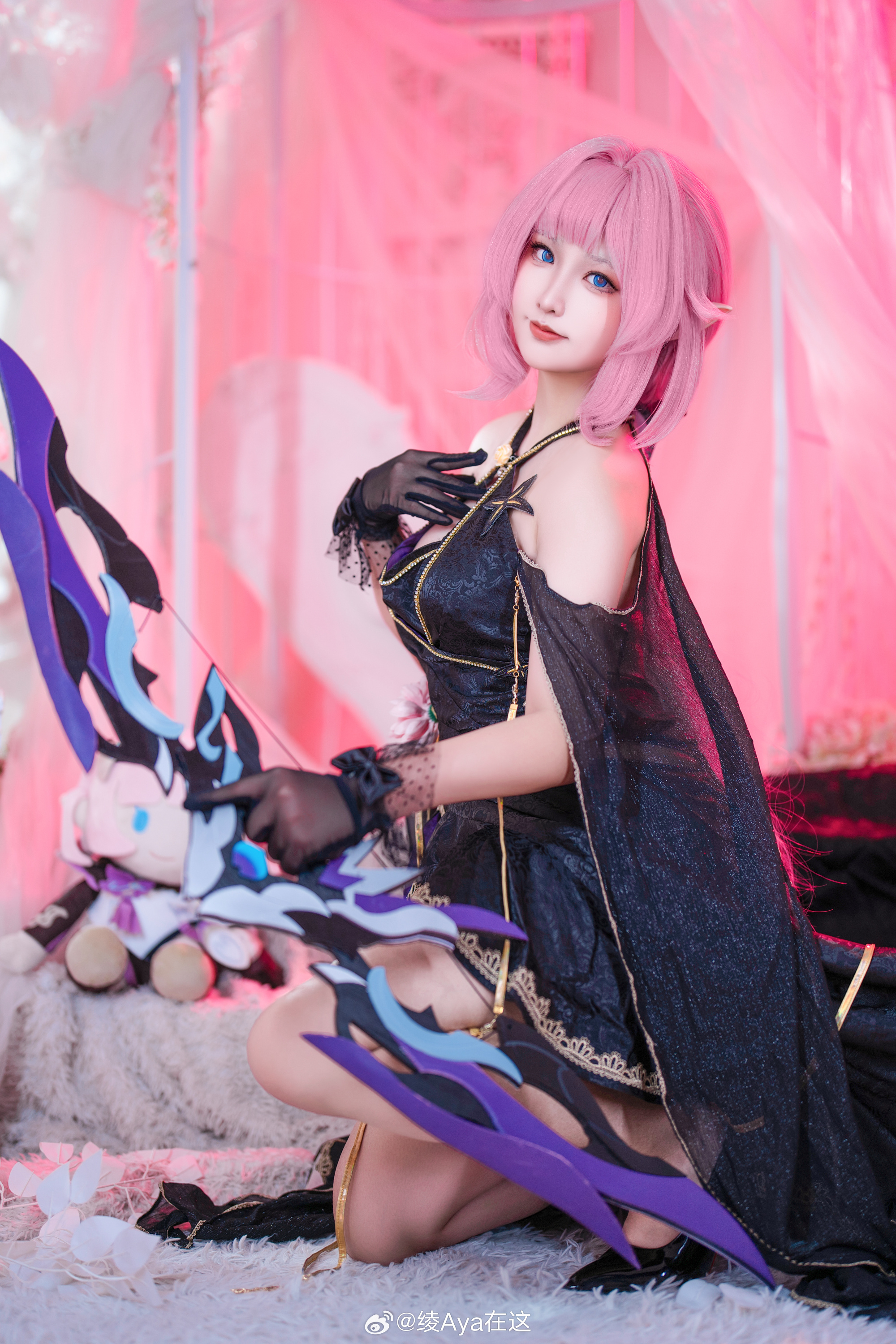 COSPLAY 哎呀~你的心跳声,是不是在为我而加速呢 ♪ 崩坏3 爱莉希雅@绫Aya在这 COSPLAY-第4张