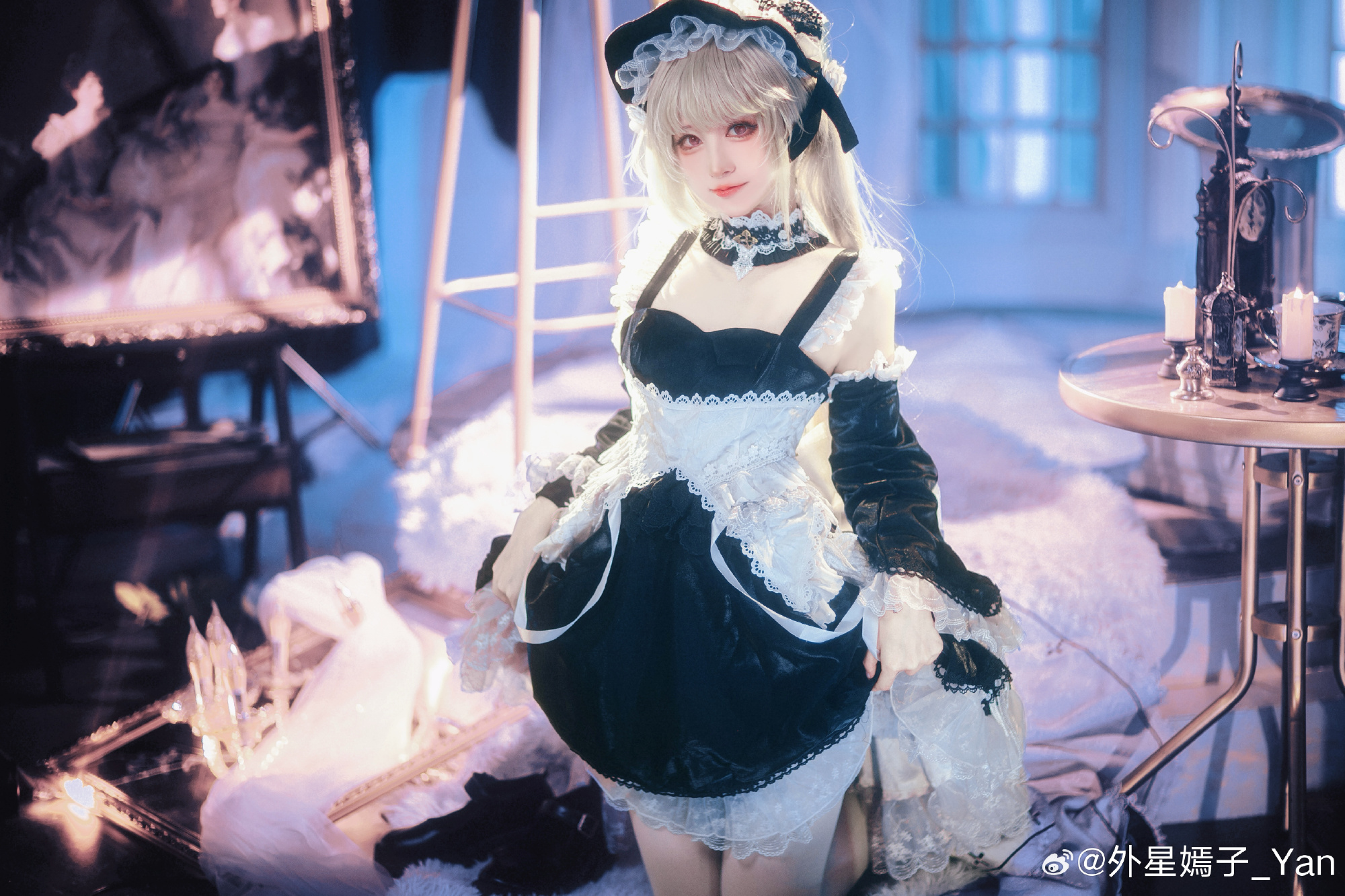 COSPLAY 虽然礼仪的练习很累😣，不过可畏会坚持下去！碧蓝航线 小可畏@外星嫣子_Yan COSPLAY-第6张