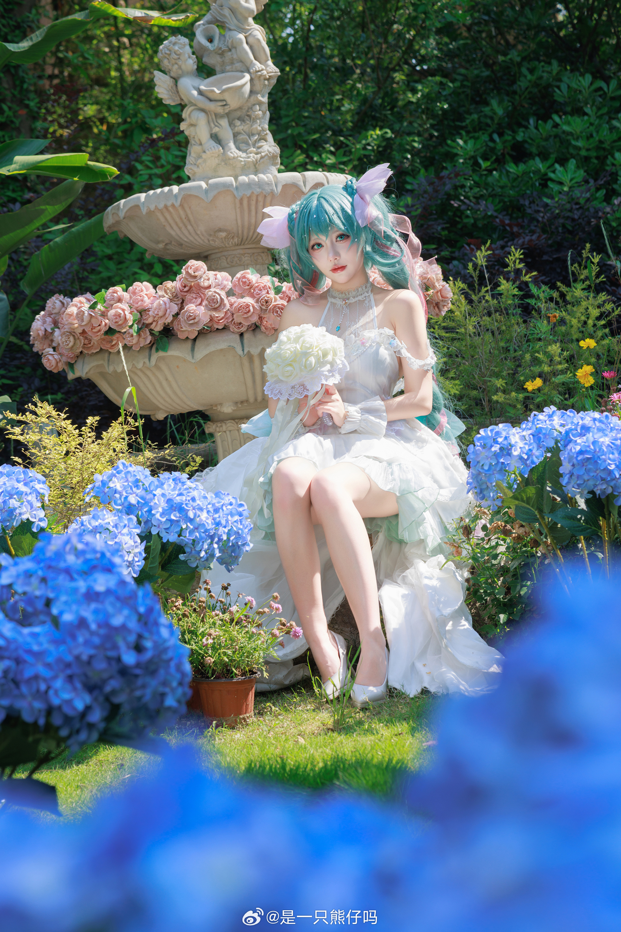 cosplay 沃趣 是初音未来 花蓝谷ver！@是一只熊仔吗 COSPLAY-第5张