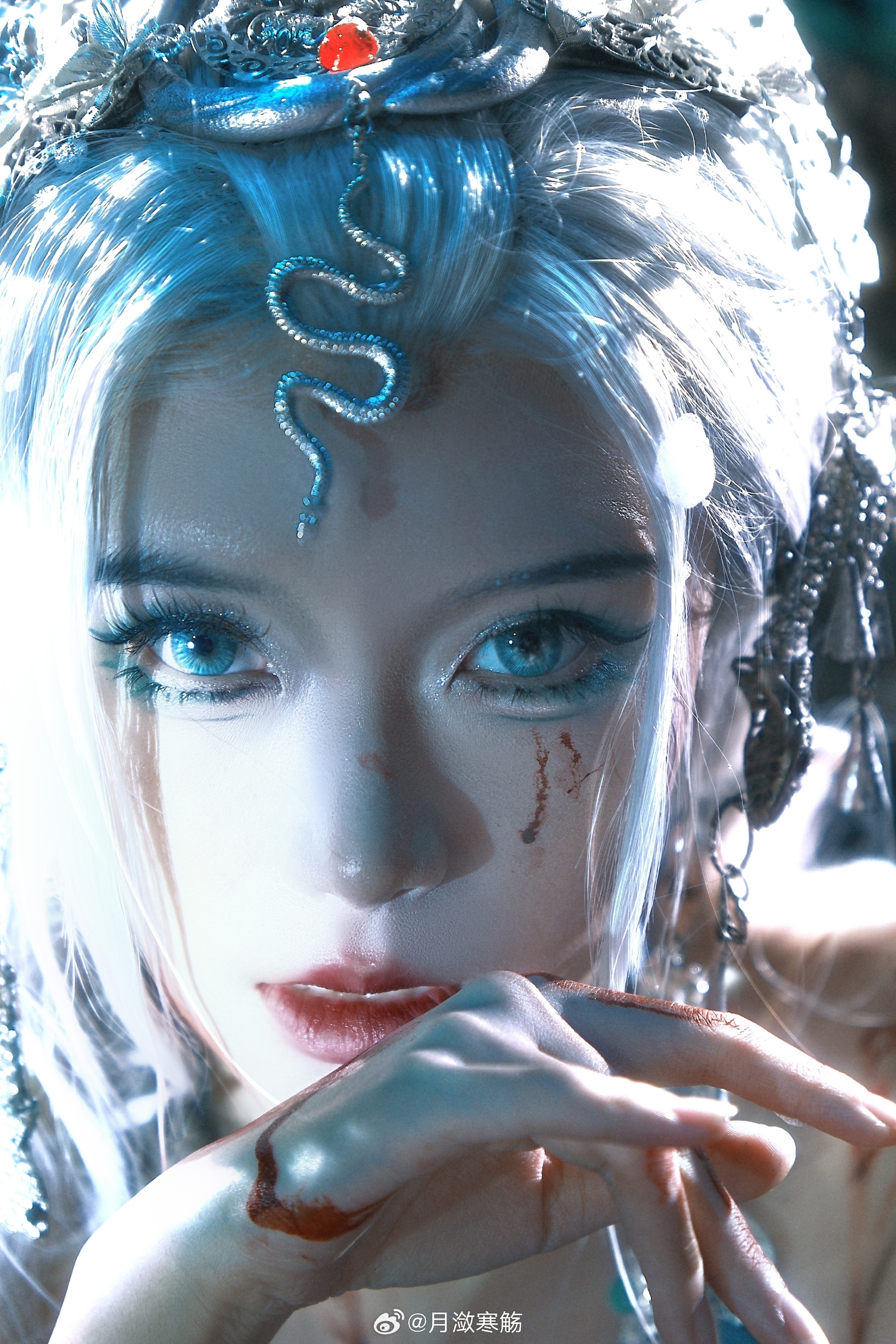 COSPLAY 逆水寒「山海志异」玄麟枕骸🐍 巴蛇cos@月潋寒觞 COSPLAY-第9张