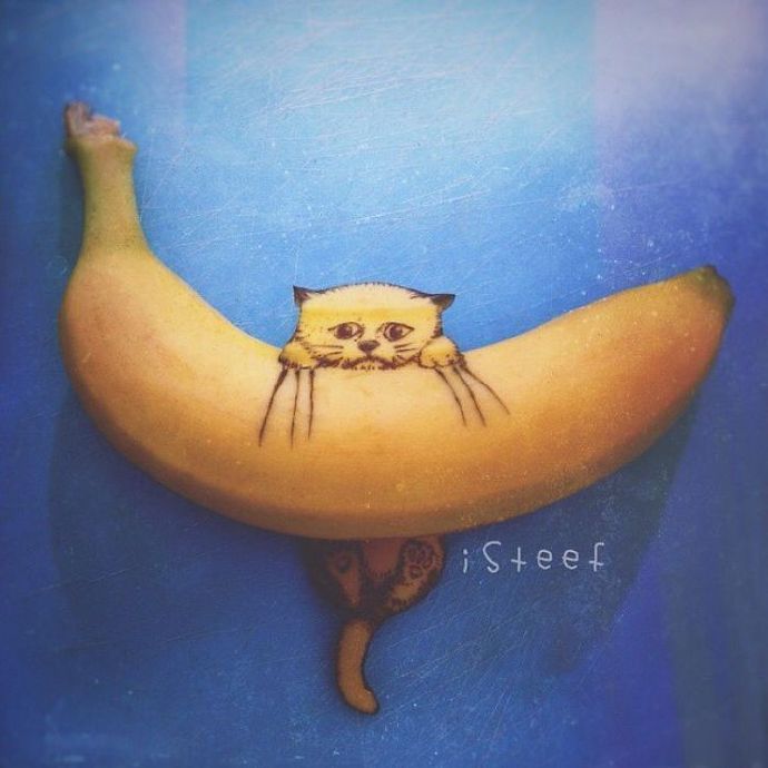 香蕉上的艺术