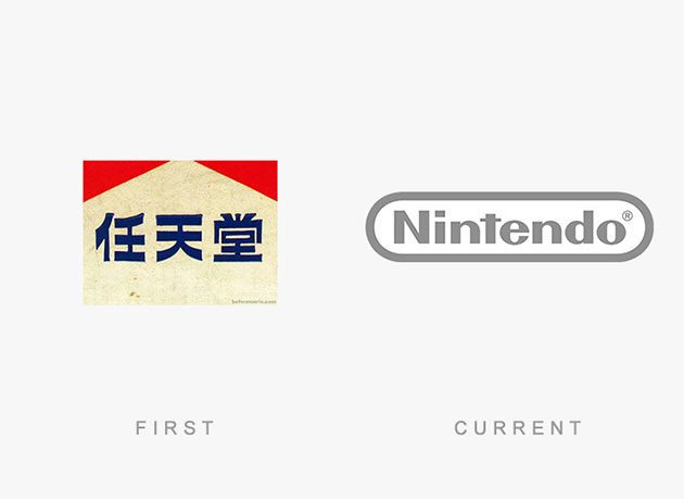 一些知名品牌的最初版Logo和最新版Logo对比