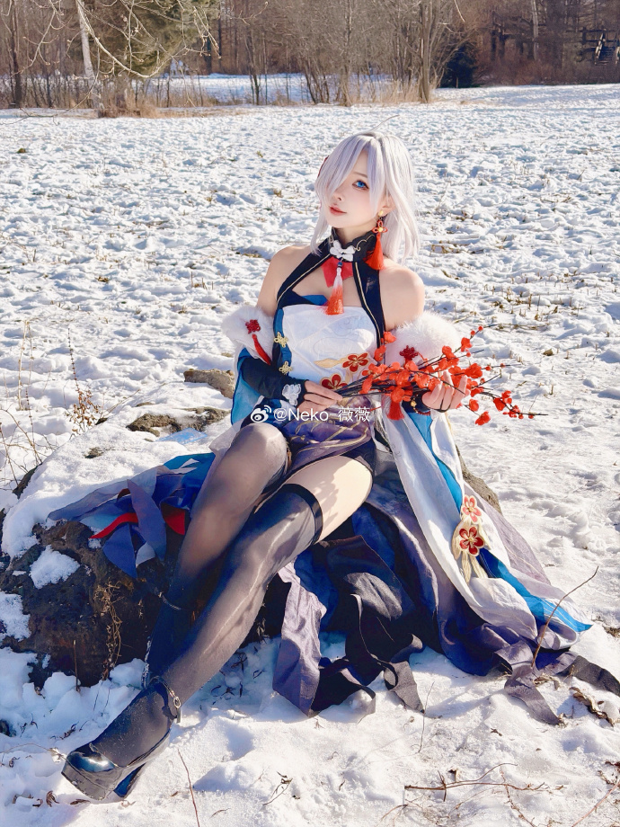 原神 天气那么热看看冰雪中的申鹤小姨降降温吧@Neko_薇薇-cosplay-第6张