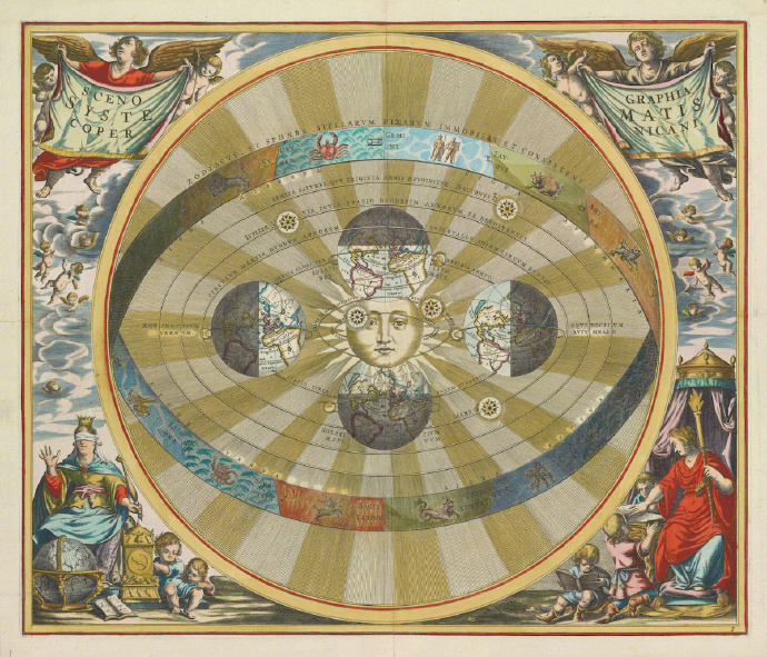 7世纪的天体地图(1660)"