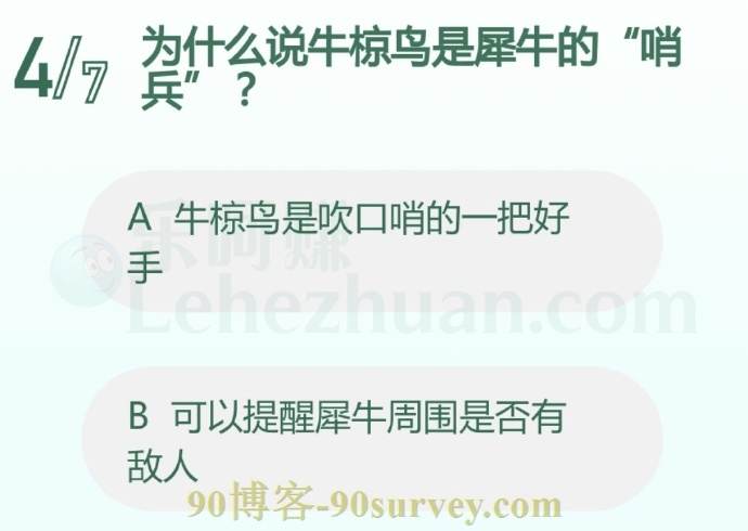 牛椋鸟是犀牛的哨兵