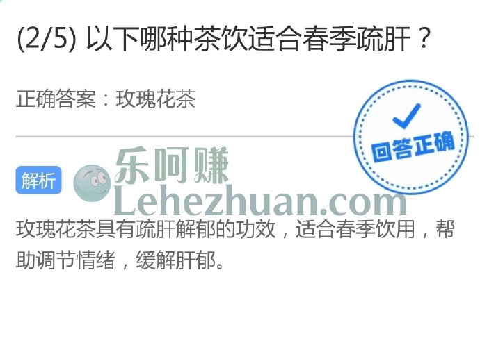以下哪种茶饮适合春季疏肝？