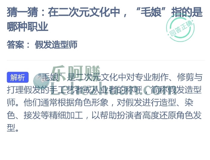 在二次元文化中，毛娘指的是哪种职业？