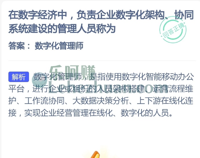 在数字经济中,负责企业数字化架构、协同系统建设的管理人员称为?
