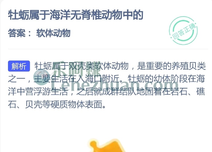 牡蛎属于海洋无脊椎动物中的?