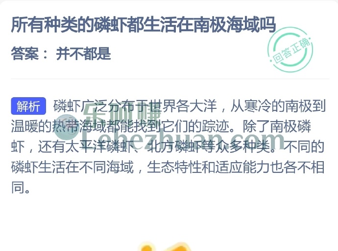 所有种类的磷虾都生活在南极海域吗？