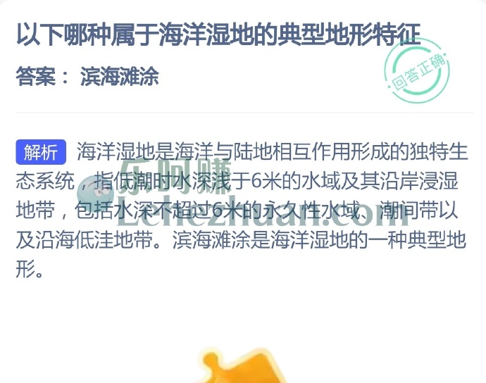海洋湿地的典型地形特征是?