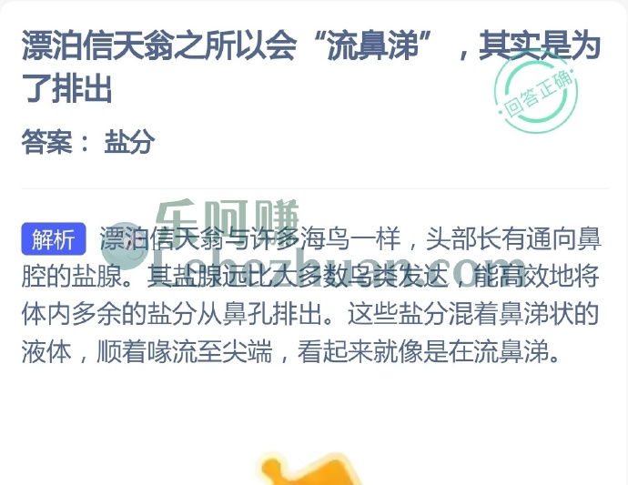 漂泊信天翁之所以会流鼻涕,其实是为了排出?