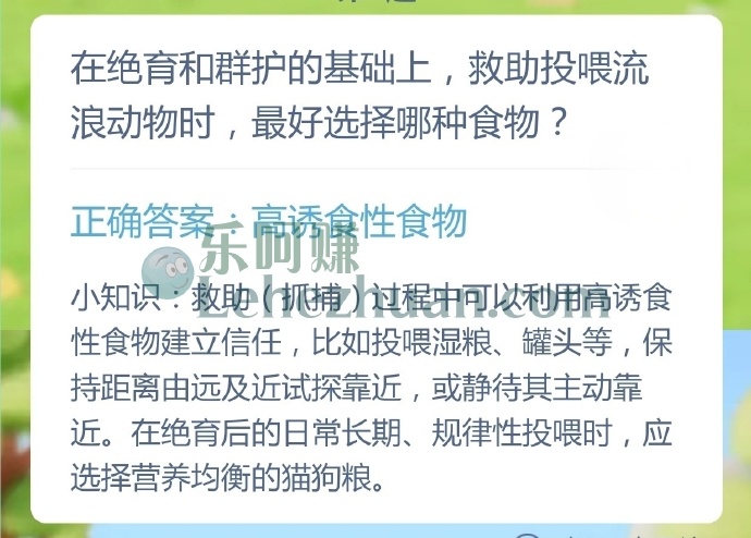 在绝育和群护的基础上，救助投喂流浪动物时，最好选择哪种食物？